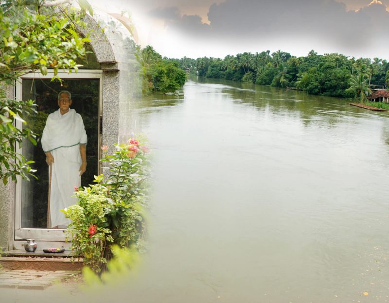 DivyaSamadhiMandapam Cherulkol on Achankovil River Banks